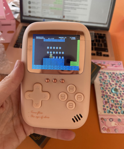 Consola De Videojuegos Con Función De Cargador Portátil Rosa