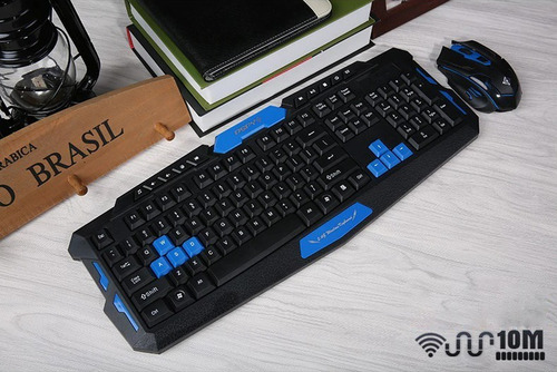 Teclado Mouse Inalambrico Gamer Hk8100 Español - Tecnomati