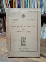 Comprar Reglamento General De Abreviaturas - Ejercito Uruguay