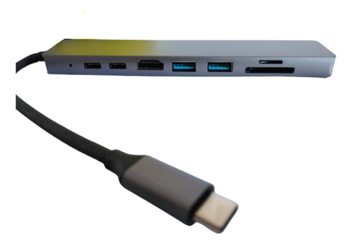 Hub Usb C 3.1 8 En 1 Lan Hdmi Usb 3.0 Sd Tf Laptop Celular