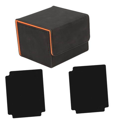 Caja De Baraja De Cartas, Rejilla Negro Naranja