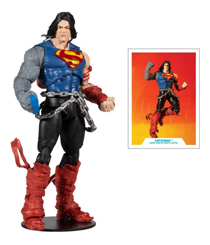 Figura De Acción 7'' Para Construir Superman Metal De La