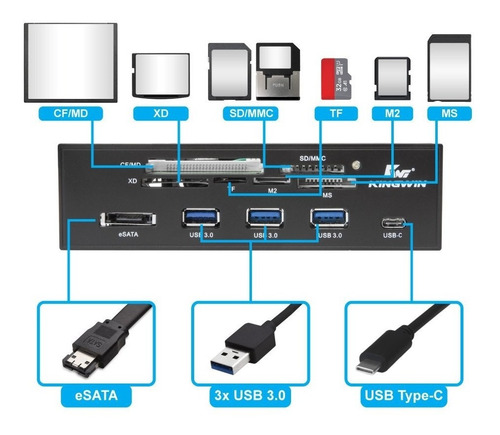Card Reader Interno Para Pc Usb 3.0