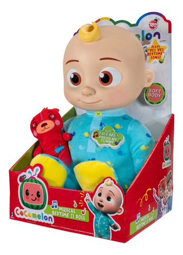Jazwares Cocomelon Musical Bedtime Jj Muñeca De Niña