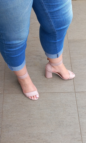 Imagem 2 de 5 de Sandália Avarca Feminina Flatform Rosa Corda Espadrille