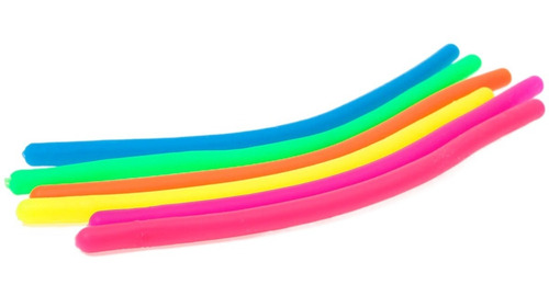 Imagen 3 de 4 de Pack X4 Cuerdas Monkey Noodle Elástica Antiestres Sensorial