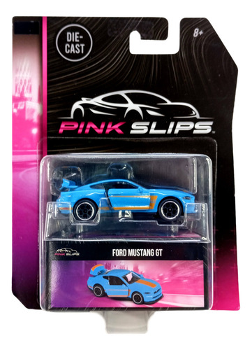 Jada Pink Slips 1:64 - Ford Mustang Gt Color Azul Acero