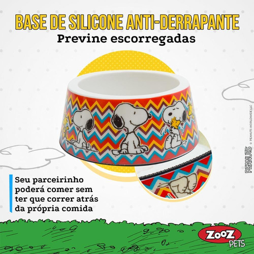 Comedouro Snoopy Para Cachorro E Gato Mosc2 Zooz Pets G