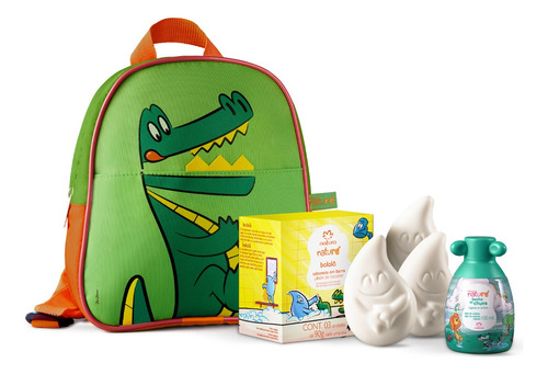 Kit Natura Naturé Banho De Chuva Com Mochila Jacarezinho