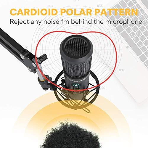 Micrófono Usb Au Pm421 Auriculares De Monitor De Estud...