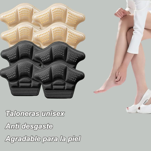 4 Pares Almohadillas De Talón Cojín Para Zapatos Sueltos