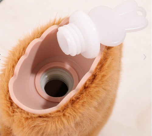 Bolsa De Agua Caliente Con Funda Peluche Capibara 1000ml Rosa