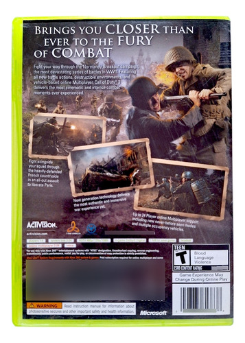 Call Of Duty 3 Xbox 360 (Reacondicionado)