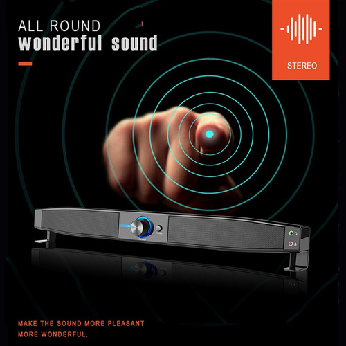 Imagen 8 de 10 de Smalody Soundbar Altavoces Usb Powered Home Theater