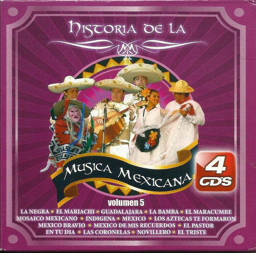 Historia De La Música Mexicana Volumen 5 | 4 Cds Nuevo