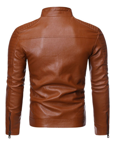 Chamarra Biker Slim Para Hombre Para Hombre Rompevientos