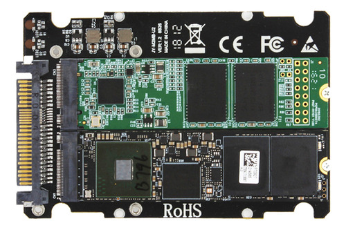 Adaptador 2 En 1 Para M.2 Ssd A U.2 Para M.2 Nvme Y Sata-bus