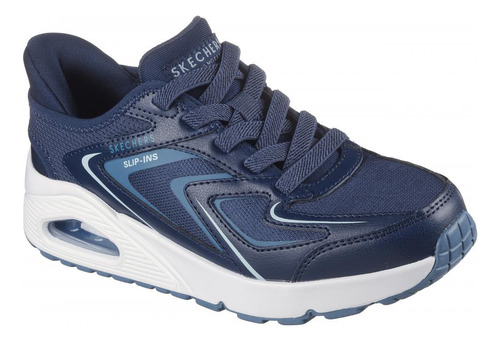 Zapatilla Niño Uno Azul Skechers