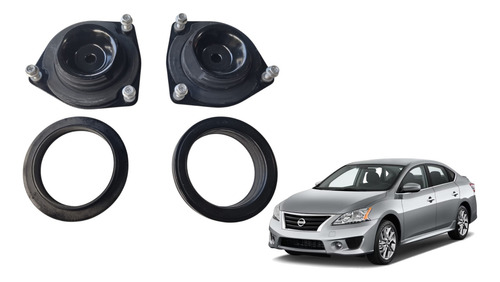 Par Coxim Amortecedor Dianteiro C/ Rolamento Sentra 2014/21