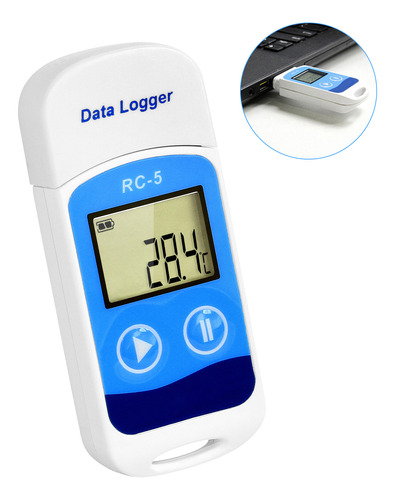 Registrador De Datos De Temperatura Precisión Alta Usb Graba