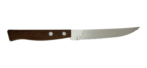 Juego De Cuchillos Para Carne Tramontina Madera Sierra 4pzas Color Mango Café