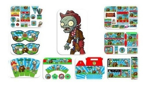 Kit Imprimible Para Tu Fiesta De Plantas Vs Zombies