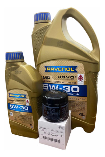 Aceite 5w30  Ravenol 5l + Filtro Original Subaru  ,