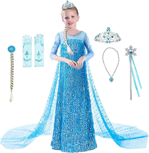 Disfraz De Elsa De Frozen Para Niñas Envio Gratis A