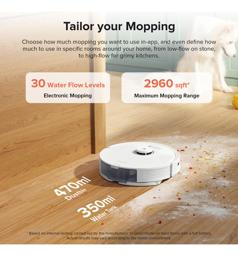 Robot Vacuum And Mop Roborock Q8 Max+ Self-emptying White