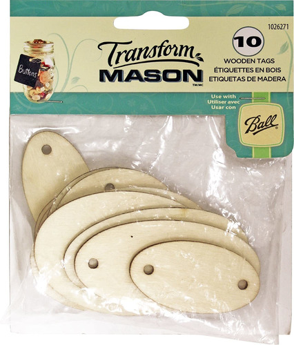 Loew Cornell, Transformason 10 count Etiquetas De Madera,  