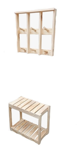 Imagen 1 de 7 de Perchero De Pared Mas Zapatero Mundopino