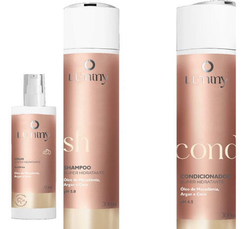 Kit Shampoo + Condicionador Luminy + Serun - Linha Shampoo