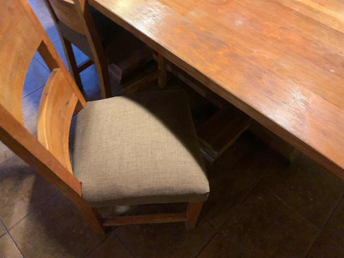 Comedor Roble Oregon Y 6 Sillas 180x110 Cm Envío Gratis (Usado)