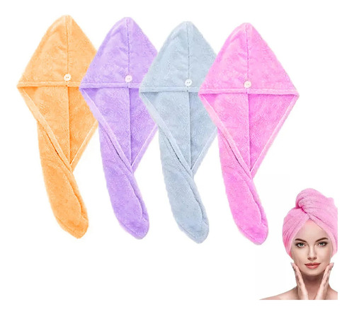 Toalla De Microfibra De Secado Rápido Para El Cabello, Turba