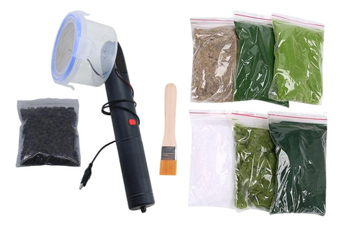 Aplicadores De Flocado De Césped Estático Mini Máquina De