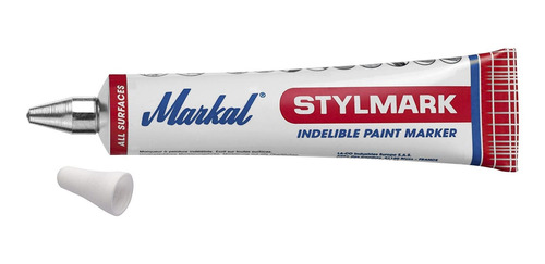 Markal 96652 Stylmark - Marcador De Tubo (0.1 In), Color Bla