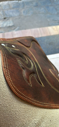 Sela Para Cavalo Estilo Vaquejada Art Sanal Vaquejada Marrom/natural