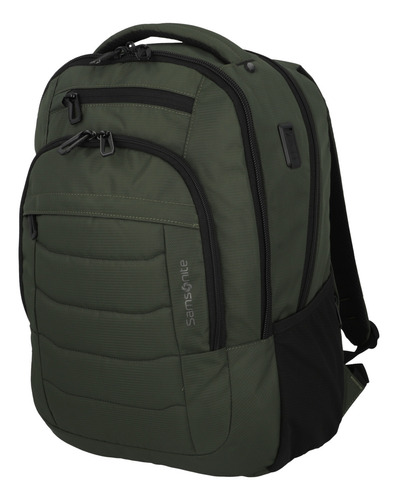 Mochila Business Samsonite Reformation Titan Verde 16 Color Army green Diseño de la tela Liso