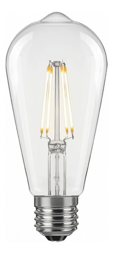 Lampara Foco Filamento Led Edison 8w Dimerizable Calida Alic Luz Blanco Cálido