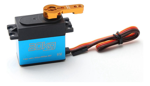 Braços De Chifre Servo Digital De Alto Torque Rc 20kg Azul