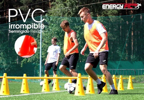 Imagen 2 de 10 de Kit Entrenamiento Futbol Conos Vallas Aros Escalera 31 Unida