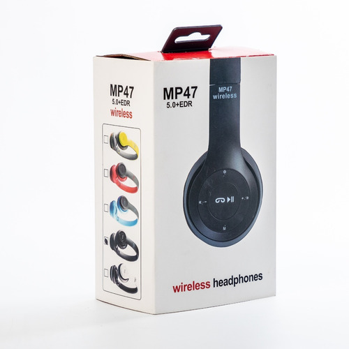 Auriculares Headset Bluetooth Negro Wsb-p47