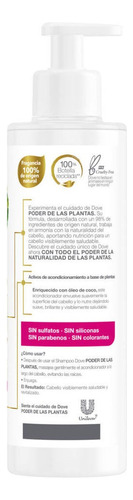 Acondicionador Dove Real Poder Plantas Nutricion X 300ml