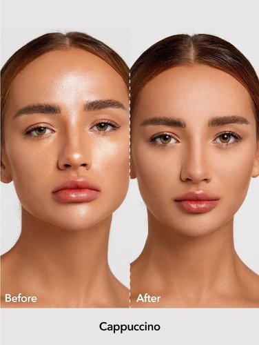 Base de maquiagem em pó Sheglam Baked Glow Setting Powder Pó Solto tom cappuccino