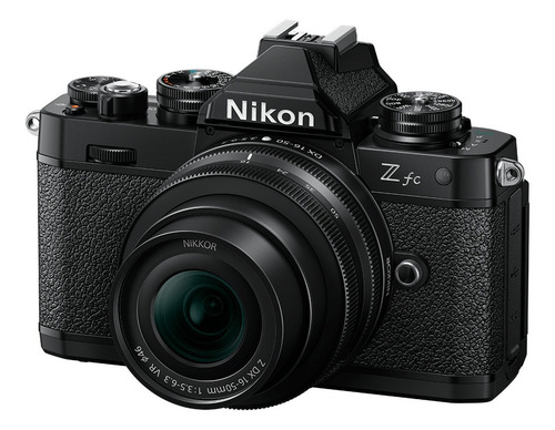 Imagen 3 de 10 de Nikon Kit Z fc + lente DX 16-50mm f/3.5-6.3 VR sin espejo color negro