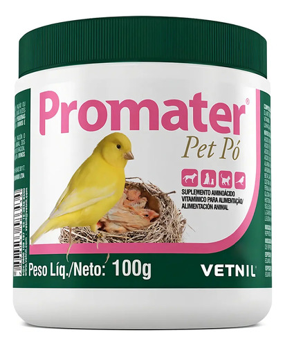Promater Pet Po 100g Suplemento Vitaminico Vetnil