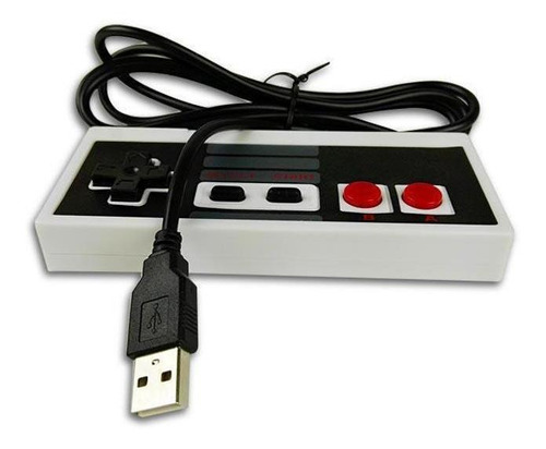 Controlador USB vintage para Super Nintendo Nes y PC