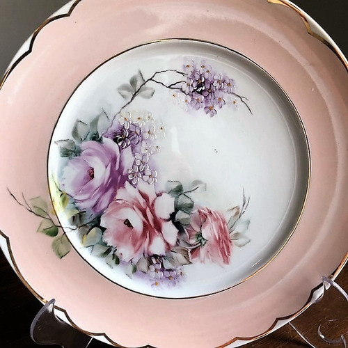 Imagem 2 de 4 de Prato Decorativo Pintado A Mão 28cm - P31