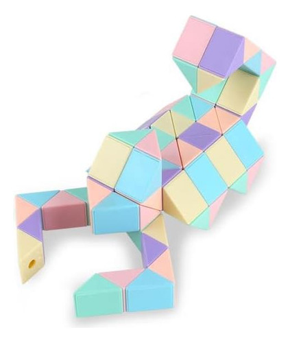 Juguete De Rompecabezas Magic Snake Cube Twist, 48 Segmentos