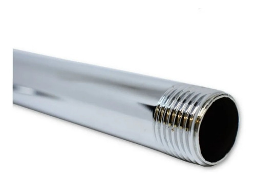 Brazo Regadera Fierro Largo 37 Cm X 13mm Chapeton Acero inoxidable